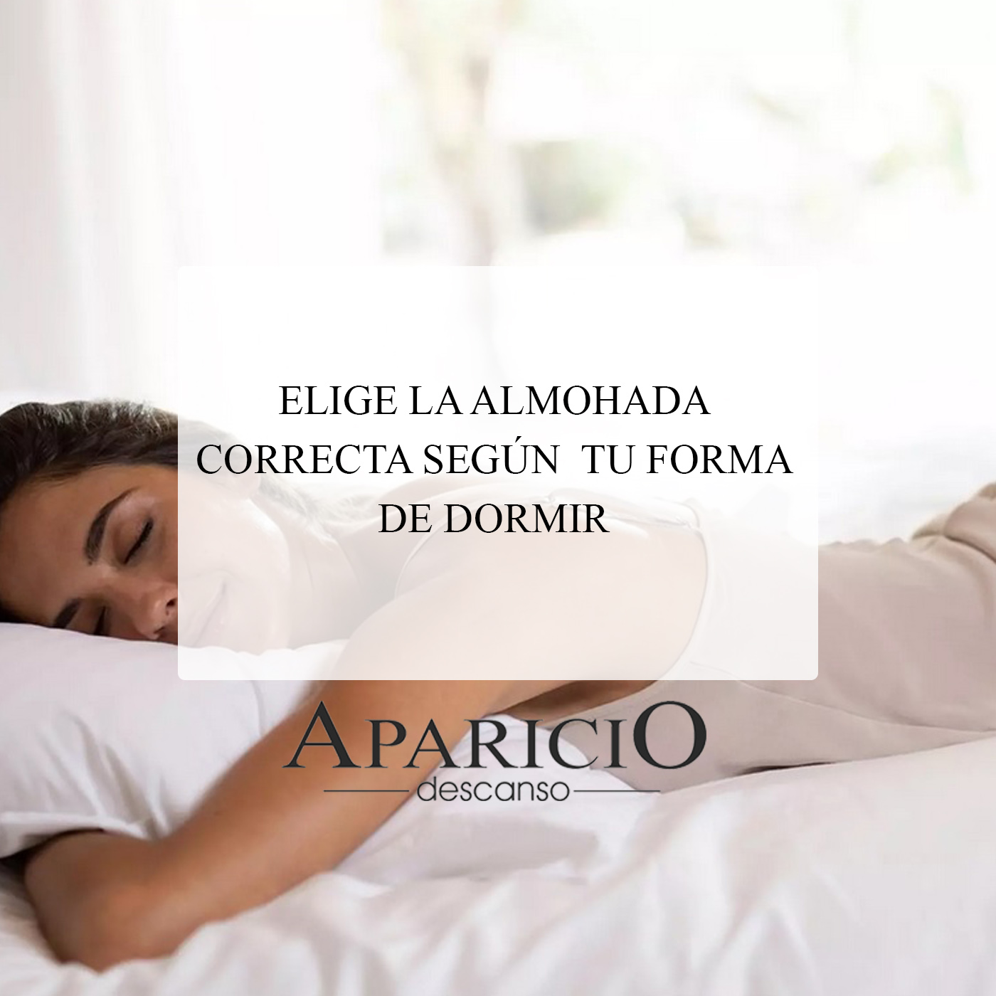 almohada correcta según tu forma de dormir