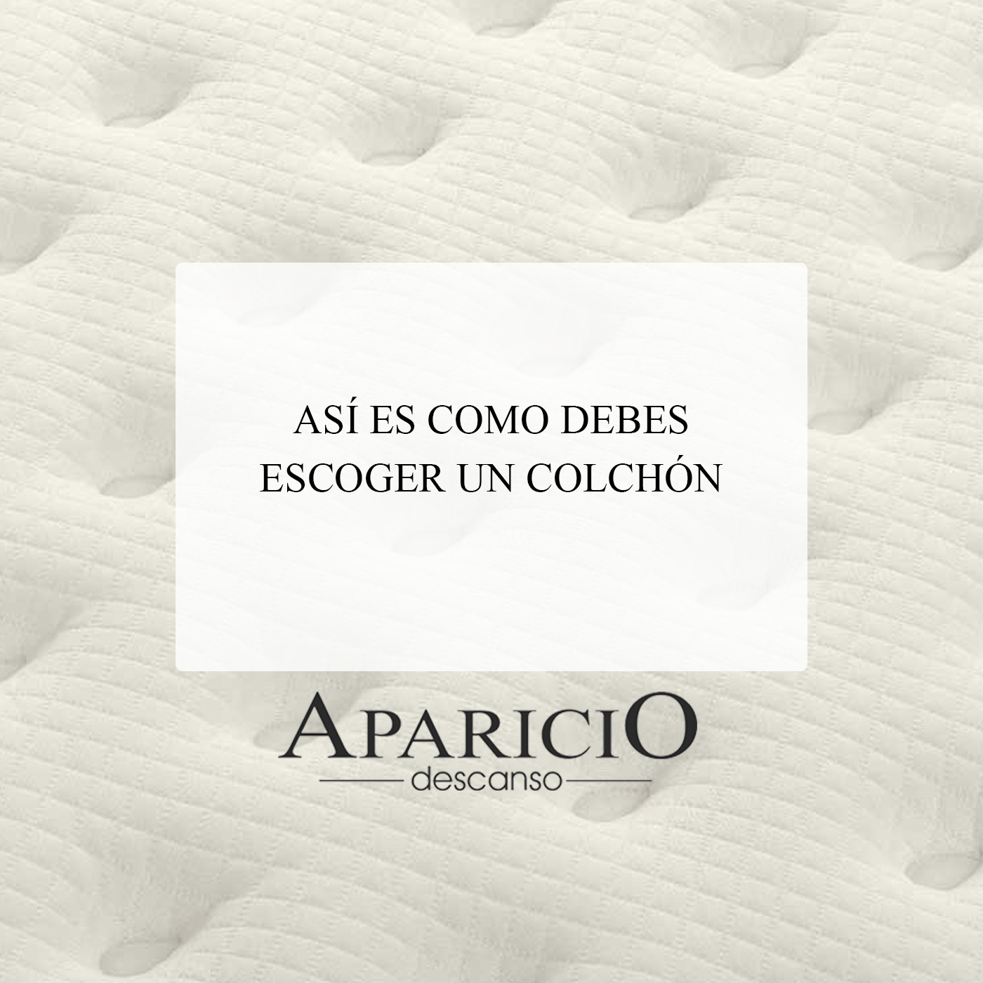 como escoger un colchon