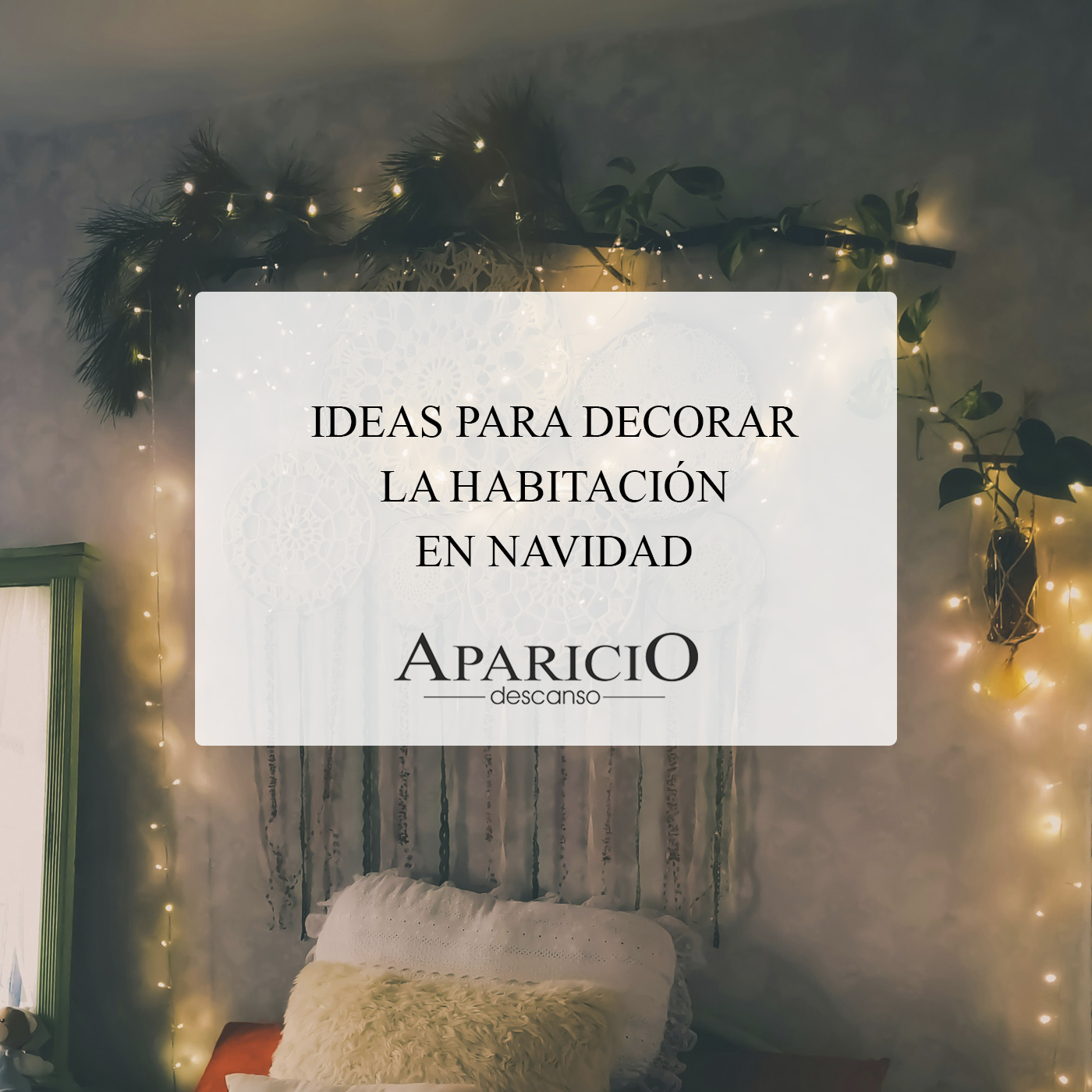 decorar la habitación en Navidad