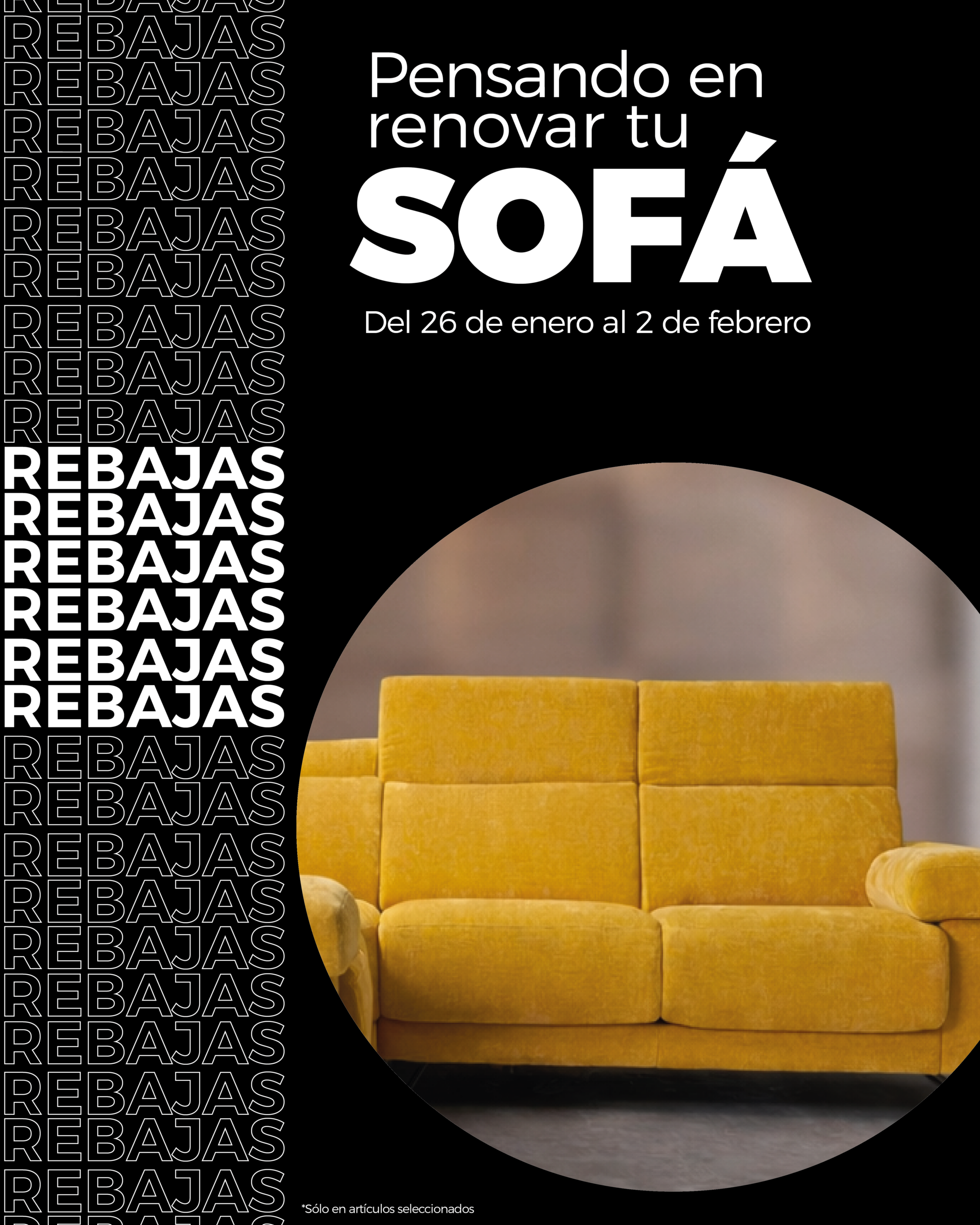 sofa en rebajas